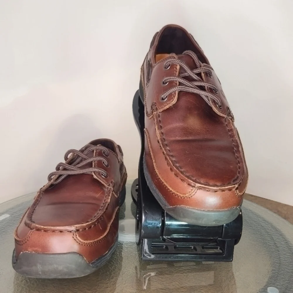 Rockport Work Sailing‎ Club Steel Toe Slip Resistant Shoe 9.5 EUC Office Plant